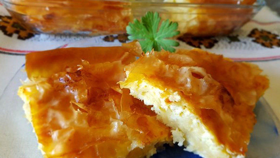 Steamed banitsa (kapana banitsa)